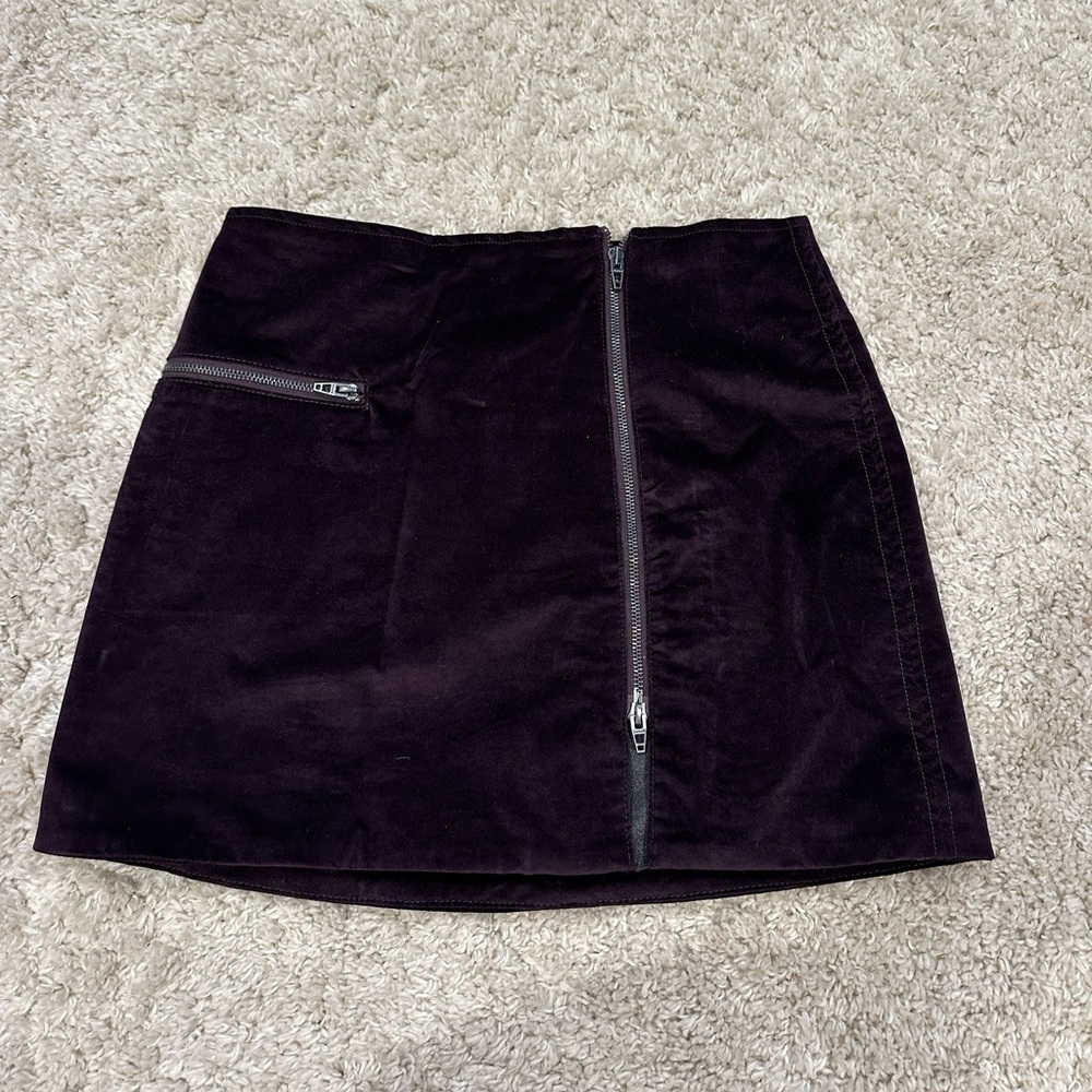 BLANK NYC 
Purple Skirt
Velvet